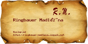 Ringbauer Madléna névjegykártya